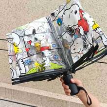1pc 2026 New Snoopy Umbrella, Compact And Exquisite Design, Easy To Hold, Transparent Snoopy Print, Essential For Rainy Days, Perfect Gift Surprise For Friends And Family (Random Style) - Multicolor - View 7