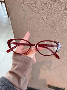 1 Pair/2 Pairs/3 Pairs Women's Fashion Glasses Leopard Print, Cat Eye Shape - Multicolor - View 2