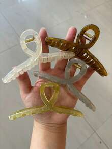 3 buah/Set Jepit Rambut Wanita Model Silang - MultiWarna - View 5
