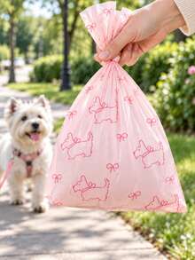 Macaron Color Pet Waste Bags, Thickened Portable Dog Poop Bags, Disposable Diaper Bags, Scented Dog Waste Bags, Leak-Proof And Durable, - A - View 4