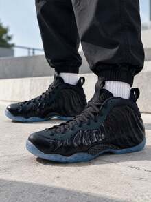 Nike Men's Casual Shoes AIR FOAMPOSITE ONE Comfortable Daily Commute Sports Shoes HF2902-002 - Black/Black/Dark  Grey - View 1
