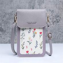 Versatile Women's Mini Phone Bag, Influencer Style, New INS Design, Touchscreen Compatible, Double Layer Vertical Phone Pouch, Crossbody Bag - Multicolor - View 13
