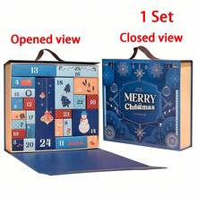 ChristmasDecorations,1 Set Christmas Countdown Calendar,Blue/Pink/Green/Red,Includes 24 Cardboard Treasure Boxes,Can Be Used To Fill Countdown Calendar Storage Boxes,Perfect Choice For DIY Gifts And Holiday Decorations - View 18