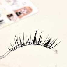 DOUDOUTIAN 48/80 Clusters Segmented Mermaid Winged False Lashes, Thick Slender Cold Elegant Look, 8-12mm Camera Ready Lashes For Shooting & Cosplay - C - View 9