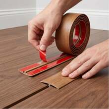 Pc Peel And Stick T-Molding Trim, Floor Transition Strips, Flexible, Vinyl Flooring Edging Moulding Divider Trim For Joining Floor Gaps Doorways - Transition Sticker - View 5