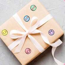 500pcs/Roll Smiling Face Labels, Colorful Smiling Face Labels, Holiday Teacher Reward Decorative Stickers, Inspirational Stickers, Happy Smiling Face Handmade Sealing Stickers, Gift Self-Adhesive Sealing Stickers, PVC Waterproof Stickers - Multi-color - View 6
