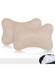 1pc/2pcs Car Headrest Neck Pillow, Car Seat Cervical Pillow, Pair Of Car Interior Pillows, All-Season Plush Throw Pillow, Car Interior Accessories - Multicolor - View 9