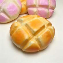 1pc Extra Large High Quality Slow Rebound Soft Bread Pineapple Bun Stress Relief Toy Prank Decor Unique Birthday Gift - Multicolor - View 6