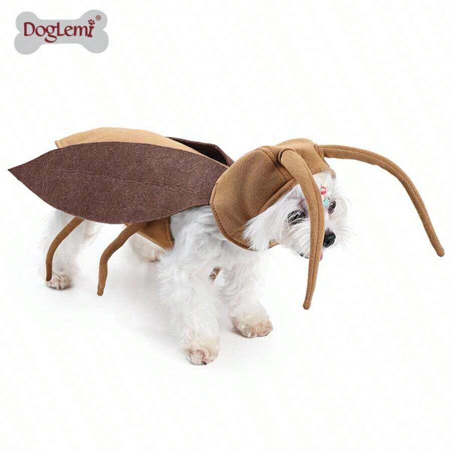 1pc Pet Costume Funny Dog Cockroach Outfit Cute Cat Cockroach Dress Up Clothing - Multicolor - View 1