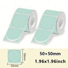 2 Rolls New Colorful Thermal Paper, 3cm Round Adhesive Thermal Label Paper, Suitable For DIY, Name Labels, Gift Wrapping, Compatible With M200/M210/M110/M3/M120/M108/P50/P80/P1/P2 Label Printers - 3cm Round - View 19