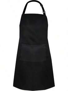 1pc Fashionable Minimalist Multi-Functional Tool Apron, Multi-Pocket Design Meets Different Professional Needs, Fabric, Suitable For Hairdressing, Coffee, Catering, Painting, Etc., Unisex Home Kitchen Workwear - Black - View 7