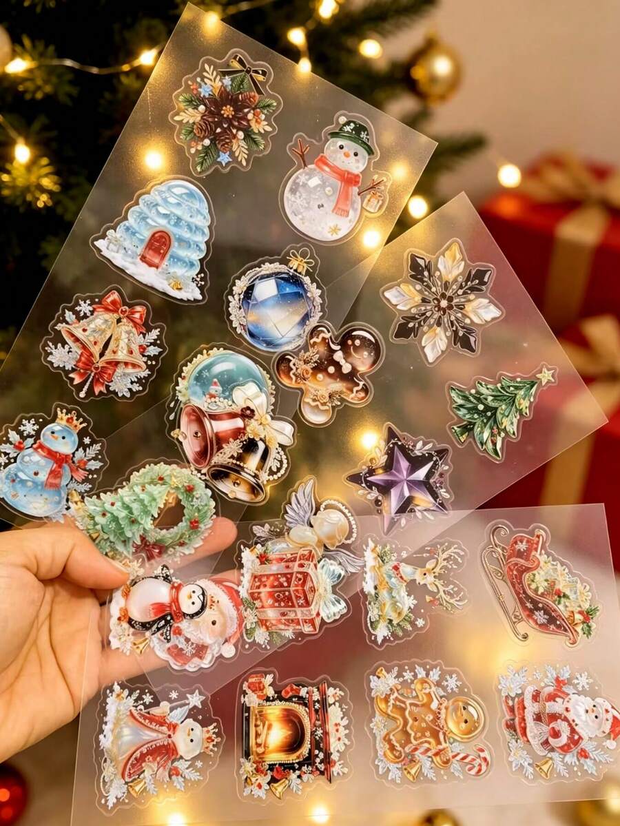 Christmas Story Planner Stickers Suitable For Phone Stickers, Scrapbook, Gift Decoration, Holiday Party DIY Stickers