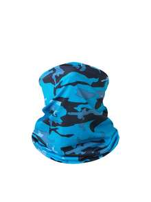 1pc Unisex Balaclava Camouflage Face Mask Arm Sleeve, Suitable For All Seasons Outdoor Travel, Cycling, Climbing, Hiking, Fishing - Multicolor - View 3