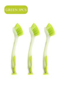 1/2/3/4pcs Suction Cup Dish Brush Set, Soft Bristle Long Handle, Kitchen & Bathroom Cleaning Brush, Suitable For Bowls, Pots, Stoves And Other Cleaning - Multicolor - View 20