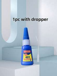 20g 401 Quick Drying Super Glue - Clear, Waterproof, Non-Yellowing, Heat Resistant, Suitable For DIY Projects, Home Decor, Handicrafts, Plastic, Metal, Ceramic, Glass, Wood, Stone | Suitable For Shoe And Bag Repair - 401 Nail Art Glue - View 8