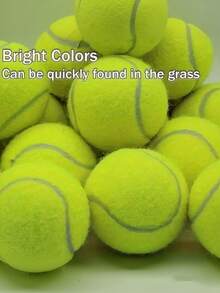Tennis Training Balls, 6/12/20pcs, High Elasticity, Suitable For Beginners Tennis Practice, Also Can Be Used As Pet Dog Sports Balls - Green - View 2