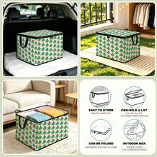 Thickened Storage Bag, Foldable Clothes And Bedding Storage Bag, Dormitory Essential, Suitable For Blankets, Bedding, Wardrobe, Underbed And Dorm Storage, Ideal For Moving, Laundry And Space-Saving Room Organization, Christmas Style Premium Digital Print Pattern - Multi-color - View 7