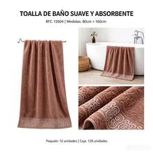 Juego toalla baño floral suave absorbente envio ve mezcla colores - Negro - Ver 1