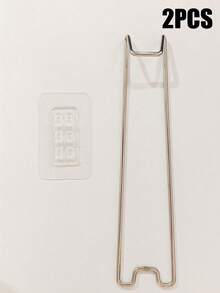 Adhesive Backing Easel Stand With Stainless Steel Self-Adhesive Bracket, Suitable For Any Size Photo Frame, Ideal For Home, Office Or Commercial Display, Applicable To Photos, Artwork And Logos - A - View 24