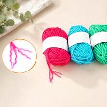 12/14/24/38 Ball Bulk Pack (28 Colors Optional) Multi-Color Knitted Yarn - 100% Polyester Multi-Purpose Craft Yarn, Numbered Ball Packaging (1-14) - Suitable For Small DIY Projects, Crafts, Knitting, Crochet Dolls And Pom Poms - Beginner Friendly Yarn - Multicolor - View 5