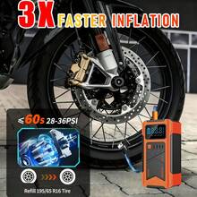 Portable Car Jump Starter, 180PSI Digital Display Tire Inflator, Compatible With Gasoline Engines And Various Engines, LED Flashlight Car Accessories Set, Portable Car Emergency Tool, Includes Various Adapters, A Multi-Functional Product Combining Car Jump Starter And Tire Inflator - Portable Multi-functional Integrated Pump - View 9
