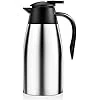 Insulated Stainless Steel Carafe With 2-Liter Capacity, Stylish Beverage Dispenser For Meetings And Home Entertaining - Silver - View 1