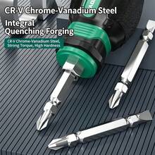 Multifunctional T-Handle Ratchet Screwdriver + Small Screws, Dual-Purpose Flat Head Flexible, Strong Magnetic Tip Easy Grip, Adjustable Height, Suitable For Home Repair/DIY Projects/Machinery - Set - View 8