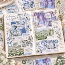 30 Sheets/Pack Floral Paper Stickers, Junk Journal Aesthetics Stickers DIY Scrapbooking Material Decor Photo Album Embelishment Stickers Christmas Decor - Stickers - View 7
