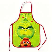 The Grinch Christmas Series Printed Apron, Waterproof & Stain-Resistant, Creative & Funny Kitchen Apron, Christmas Decoration - Multicolor - View 11