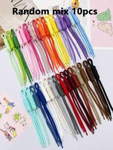 10/20pcs Random Mixed Color Braided Nylon Rope, For Jewelry Making, DIY Handmade Knotting, Keychain Bag, DIY Hanging Decoration Accessories, Christmas Gift - DIY Rope - View 6
