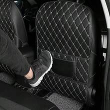 1pc Car Seat Back Anti-Kick Pad Protective Pad Car Interior Anti-Dirty Protective Pad Rear Storage Pad - A - View 3