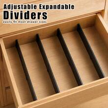 4/10/16pcs Drawer Dividers, Adjustable Drawer Organizer Boxes, Suitable For Cutlery, Socks, Underwear, Cosmetics, Etc., Can Help Organize Kitchen, Bedroom, Vanity, Black And White - Black - View 12