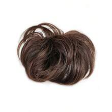 1pc Fashion Men's Dark Brown Fluffy Wig With Bangs, Increased Hair Volume - Heat Resistant, Breathable, Natural Looking Synthetic Hair, Suitable For Casual Wear And Daily Use - Easy To Style - Brown - View 9