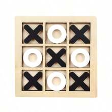 10pcs XO Tic Tac Toe Wooden Puzzle Toy Logic Thinking Training Two-Player Interactive Desktop Game Birthday Gift Holiday Gift Gift Halloween Gift Christmas Gift - Multicolor - View 6