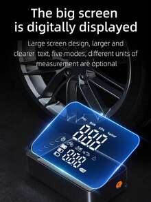 YAIUZGOO 6000A 12V Car Jump Starter With Air Compressor, 140 PSI Portable Tire Inflator & Battery Booster, Digital Display, LED Light, USB Power Bank, Emergency Starter For Cars, SUVs & Trucks - Wireless - View 6