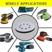 2pcs 5 Inch 8-Hole Wax Polishing Pad Buffer, Flocked Self-Adhesive Protective Soft Pad, Round Disc Wet/Dry Sandpaper Polishing Soft Pad - 2Pcs 5inch 8 Holes - View 7