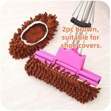 1pc/2pcs Multi-Functional Floor Dust Cleaning Slippers, Home Floor Cleaning Shoes - Multicolor - View 13