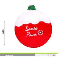 Christmas 4 Styles Pet Toy Set, 12cm/32cm/10*28cm/10*26cm,Sloth Santa, Bauble, Christmas Tree, 3-Color Bell Rope, Plush Squeaky Durable Dog Holiday Toy - Multicolor - View 10