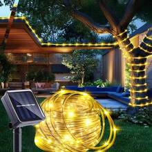 Solar‑Powered Flexible Tube Rope Lights, Durable Hose Design, 8 Lighting Modes, Outdoor Decorative Lights For Home Courtyard, Christmas & Holiday Party Decoration - Solar Tube Light - View 4