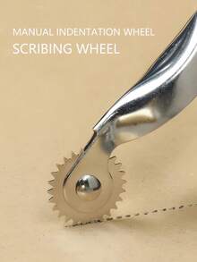 Sewing Marking Wheel, Serrated Metal Head With Yellow Handle, Suitable For Garment Pattern Making, Quilting Positioning, Leather Marking And Various Sewing Pattern Making Scenarios - Caster Wheel - View 2