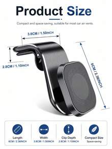 1PC Strong Magnetic Car Air Vent Phone Holder, 360° Rotation Stable And Anti-Shake One-Handed Operation, Easy Installation Car Specific Compatible With Iphone Android Phones, Must-Have, Car Phone Mount, Air Vent Holder, Road Trip, Father's Day, Memorial Day - F20 - View 4