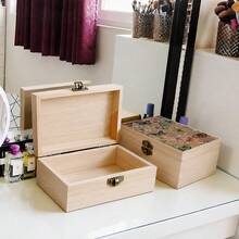 1pc[]Rhinestone Effect Colorful Butterfly Full Print Wooden Jewelry Box, With Metal Clasp, Layered Storage Design, Practical Multi-Functional Organizer Box, Suitable For Vanity Organization/Earring Necklace Storage/Stationery Storage/Collectible Storage/Gift Packaging/Souvenir Storage/Desktop Small Item Sorting, Beautiful And Durable, Modern Minimalist Pastoral Style - Multicolor - View 3