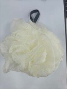 2 Large Flower Bath Sponges With Hanging Loop Exfoliating Body Scrub Brush - Multicolor - View 5