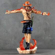 bandai Figur One Piece, Model Figur Anime Ace Lengan Silang Punggung Siku Putih - MultiWarna - View 4