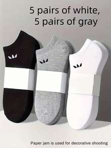 Unisex Short Invisible Socks (30/20/15/10/5/1 Pairs), Multi-Color Cartoon Style, Breathable Moisture-Wicking, Soft & Comfortable, All-Season Wear, Suitable For Various Occasions, Random Shipment - Multicolor - View 12