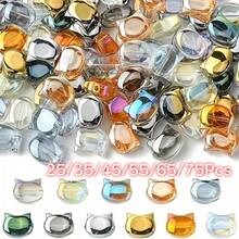 25/35/45/55/65/75Pcs Cat Head DIY Bracelet Necklace Jewelry Making Kit, Suitable For Christmas Creative Crafts, Used For Jewelry Making, Gifts, Beading, Random Color - Multicolor - View 2