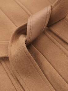 Women Winter Coats - Coffee Brown - View 4