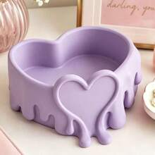 Romantic Heart-Shaped Jewelry Tray, Creative Cute Storage Dish, Girly Desktop Decor, Girly Jewelry Organizer Tray, Tray - Multicolor - View 9
