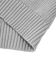 Men's Casual Old Money Style Hooded Sweater Jacket - Grey - View 8