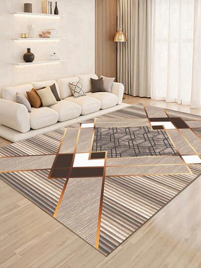 1pc Elegant Style Indoor Decorative Large Carpet, New Faux Cashmere Material Washable Bottom Indoor Rug, Living Room Carpet, Sofa Carpet, Bedroom Carpet, Bedside Carpet, Room Mat, Dining Room Kitchen Carpet, Office Chair Pad, Entryway Mat, Outdoor Picnic Mat, Outdoor Camping Blanket, Multi-Size Carpet